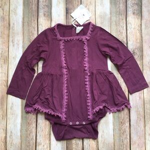 NWT Kate Quinn Bamboo Fig Ballerina Lace Bubble